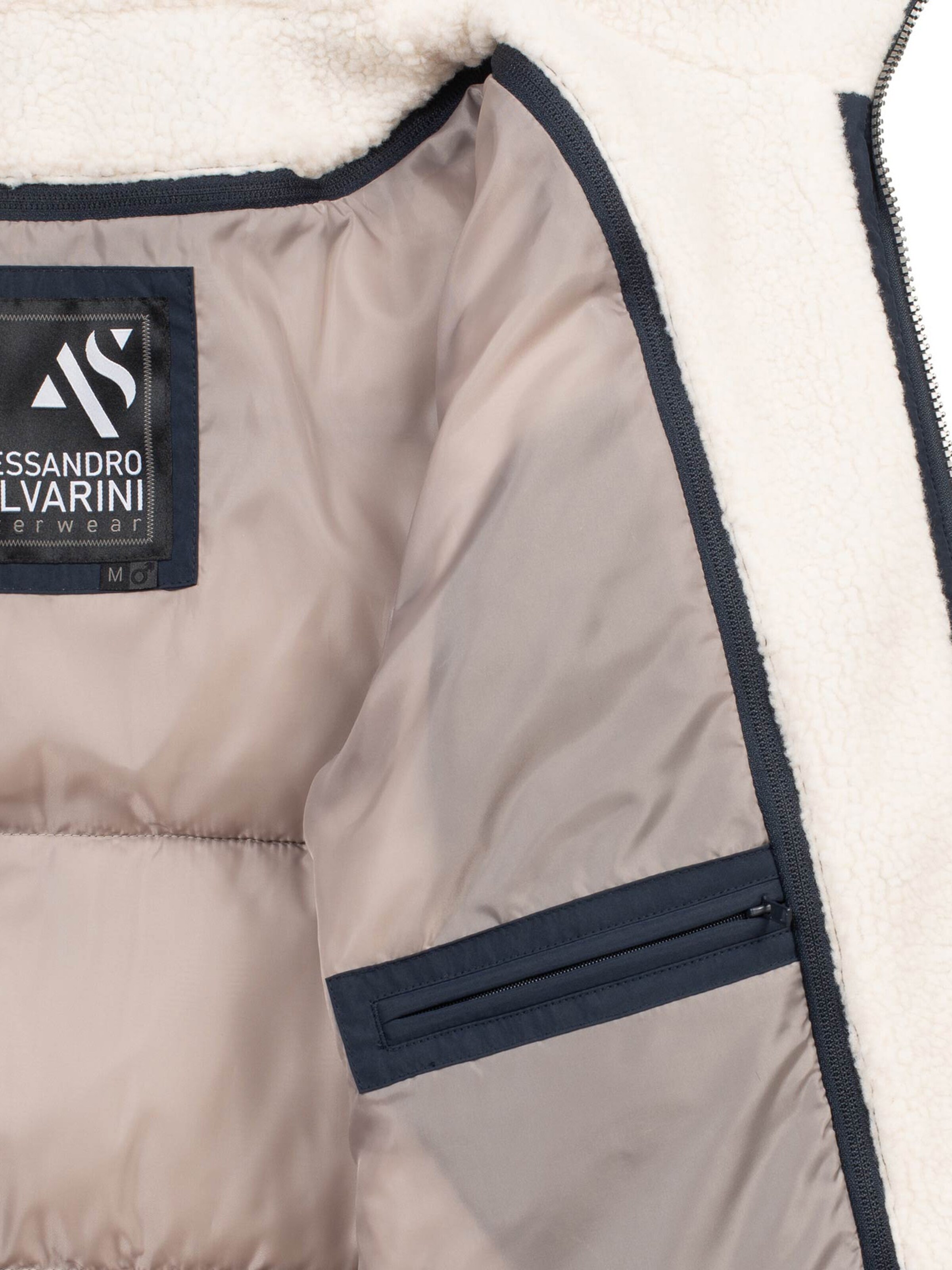 Alessandro Salvarini Winterjas 'AS457' in Blauw