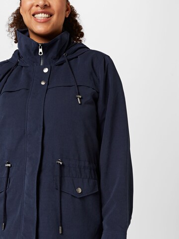 ONLY Carmakoma Between-seasons parka 'Starline Spring' in Blue