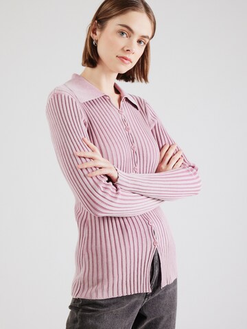 Samsøe Samsøe Knit cardigan 'Satalya' in Pink: front