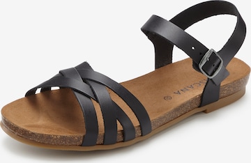 LASCANA Sandal in Black: front