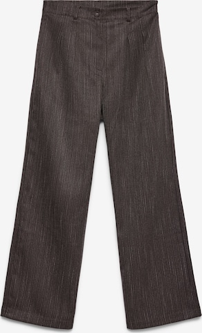 VERO MODA Bukser med lægfolder i brun: forside