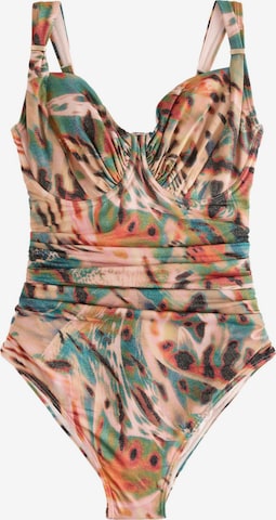 Next Bustier Uimapuku värissä sininen: etupuoli