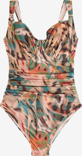 Maudymosi kostiumėlis iš Next, spalva – žalsvai mėlyna / kaštoninė spalva / rožinė / juoda, Prekių apžvalga