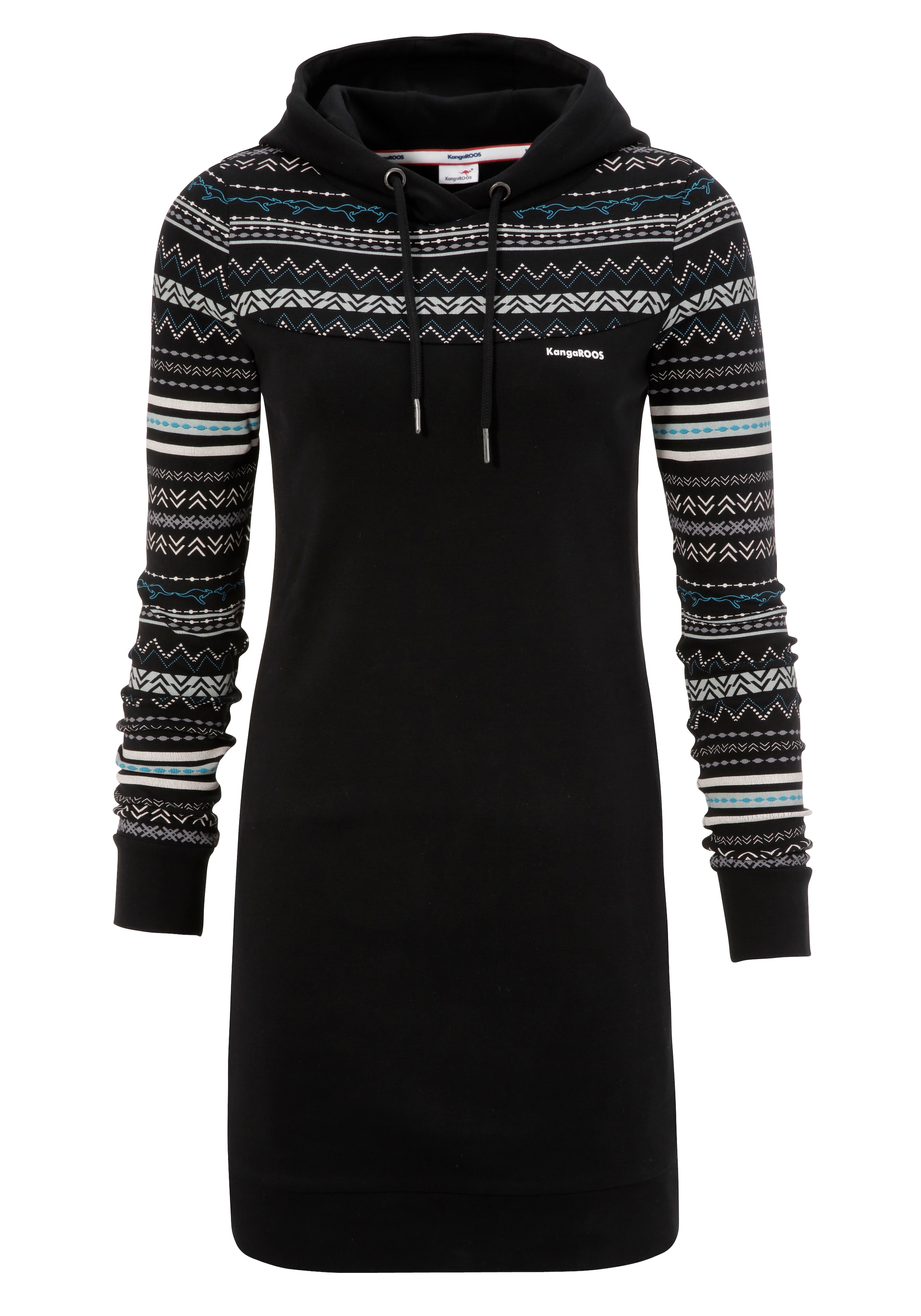 KangaROOS Kleid in Schwarz: Vorderseite