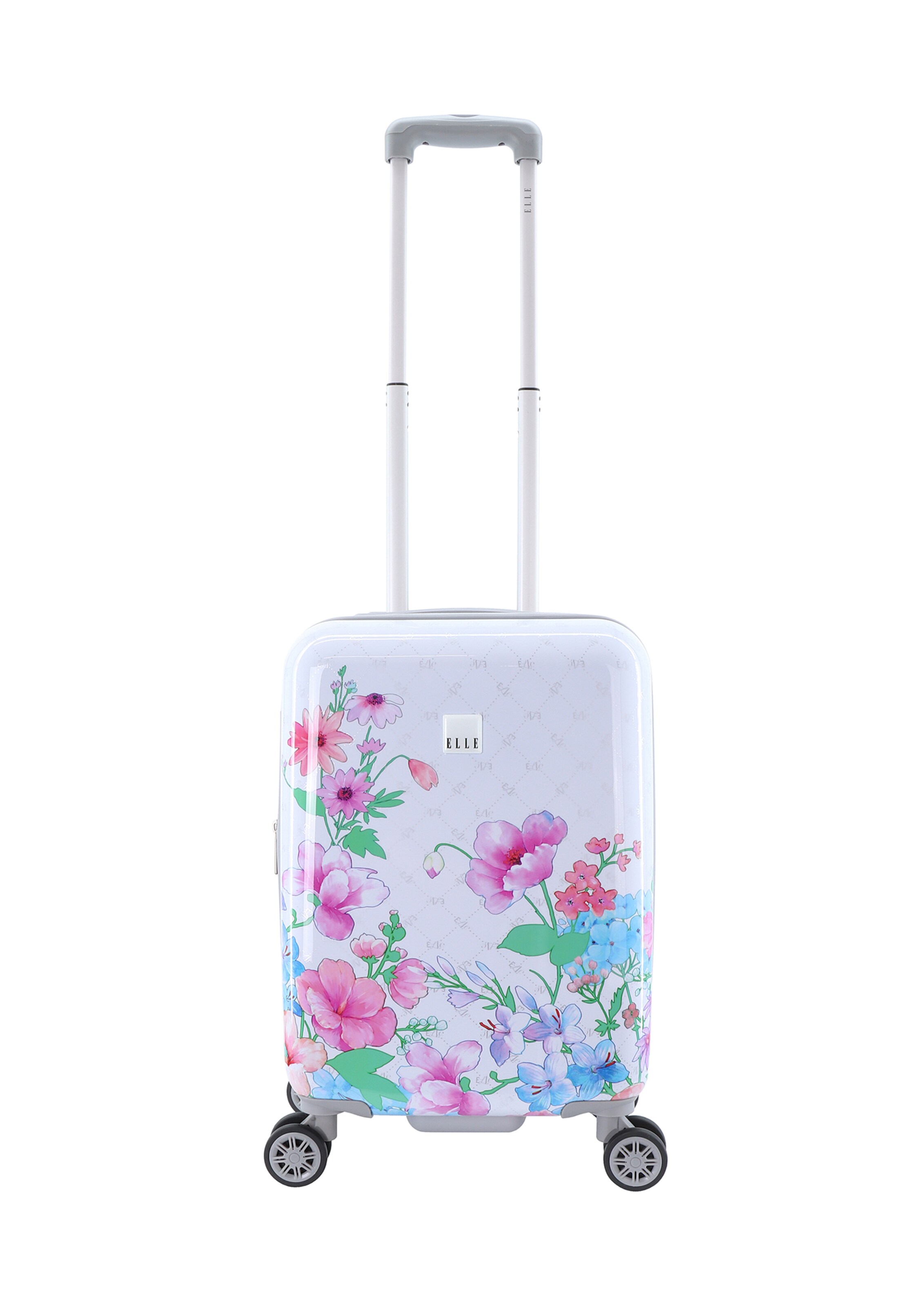 ELLE Suitcase 'Flower' in Purple: front