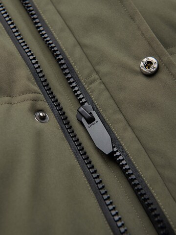 Ombre Winterparka in Groen