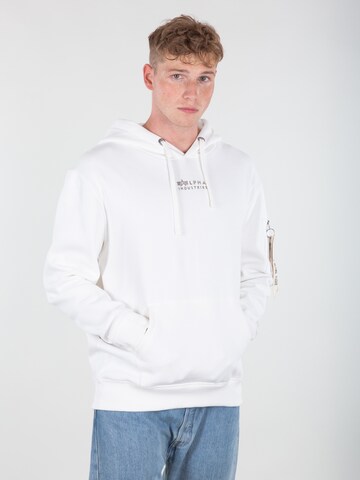 ALPHA INDUSTRIES Sweatshirt in Wit