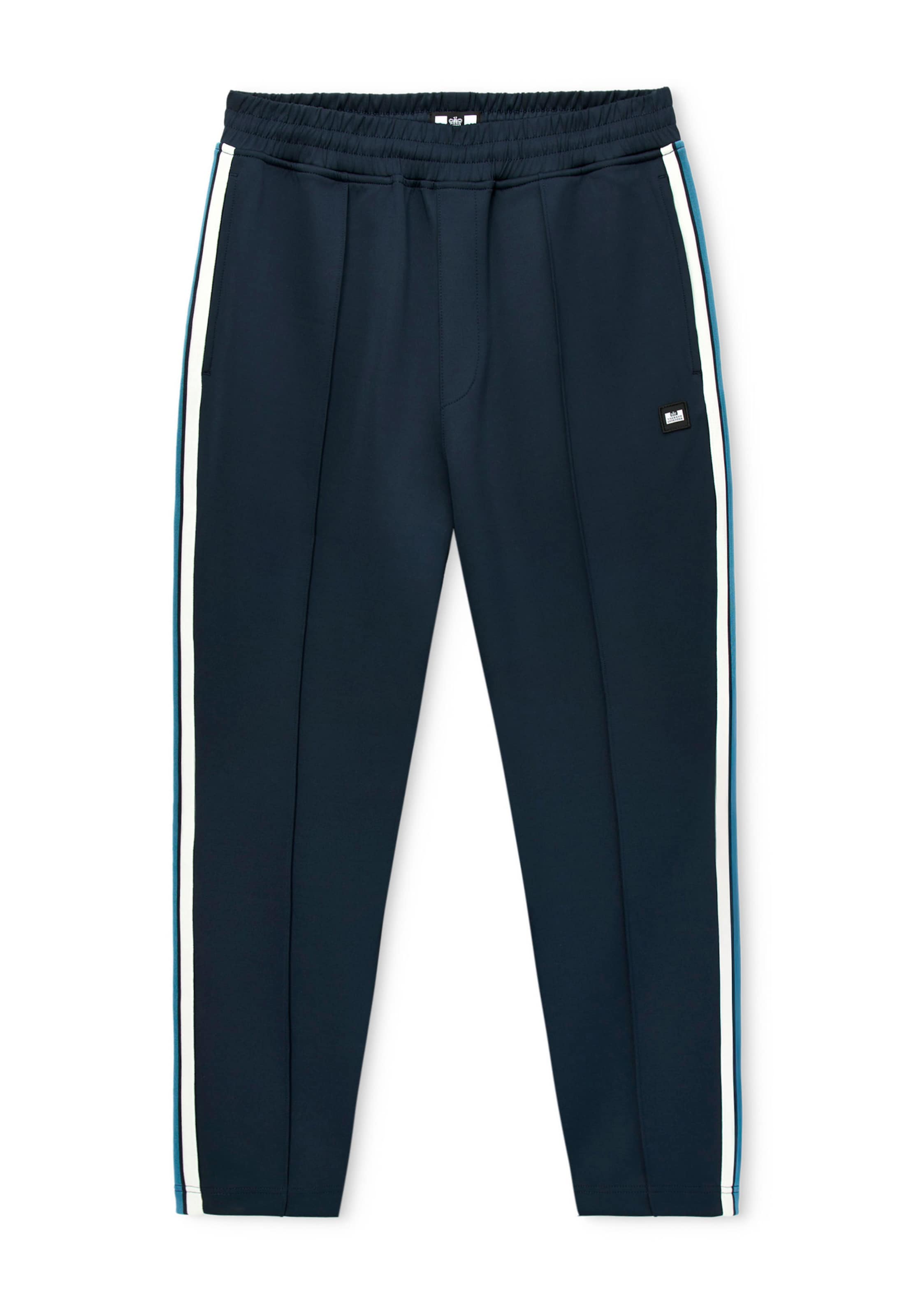 Weekend Offender Tapered Sportbroek in Blauw: voorkant