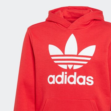 raudona ADIDAS ORIGINALS Megztinis be užsegimo 'Trefoil'