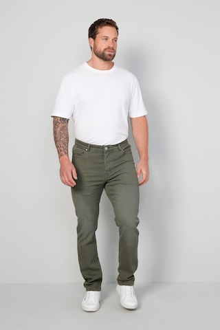 John F. Gee Slimfit Jeans in Grün