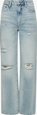 Superdry Wide leg Jeans in Blauw: voorkant