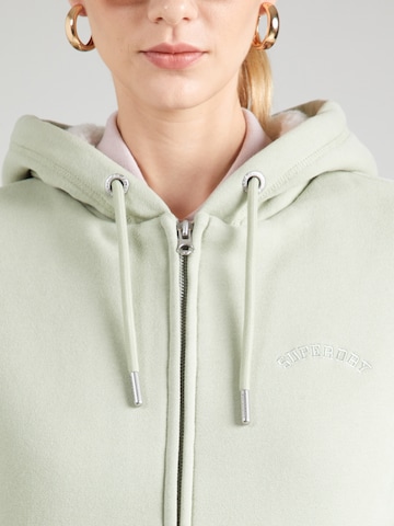 Superdry Кофта на молнии в Зеленый