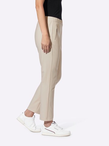 Regular Pantaloni de la heine pe bej