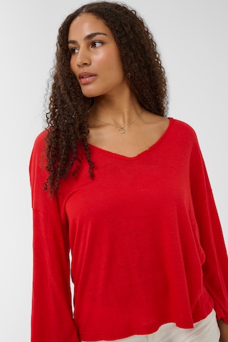 T-shirt 'CR Fulla' Cream en rouge