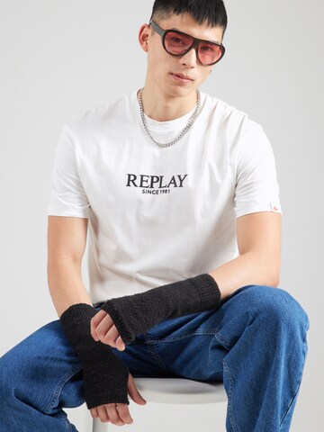 REPLAY Shirt in White: front
