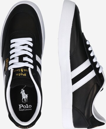 Polo Ralph Lauren Tenisky 'COURT VLC-SNEAKERS-LOW TOP LAC' – černá