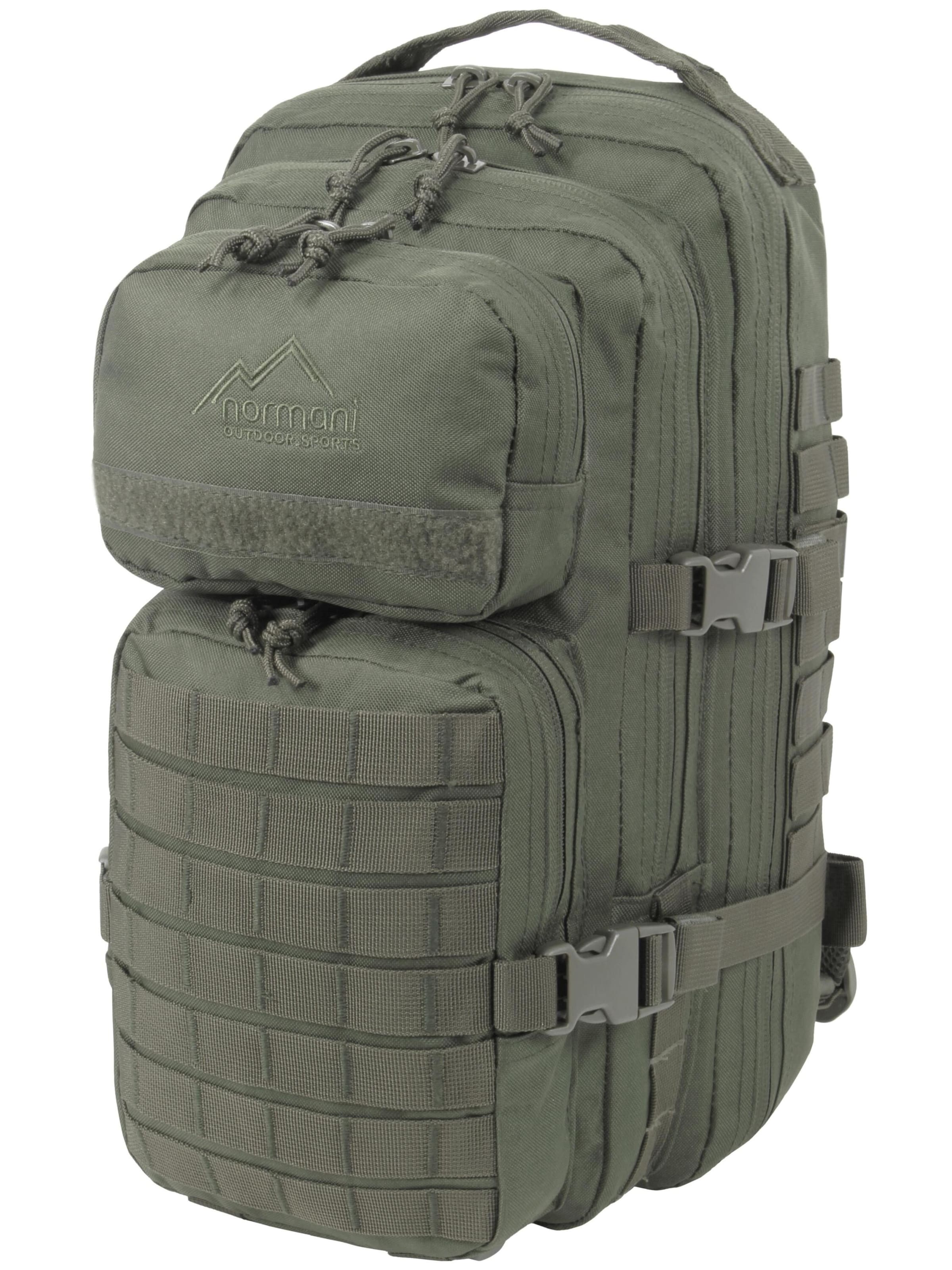 normani Rucksack ' Bedrock ' in Grün: Vorderseite