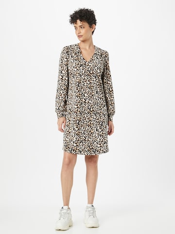 ICHI Shirt Dress 'KATE' in Beige: front