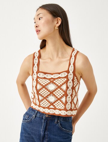 Koton Knitted Top in Beige