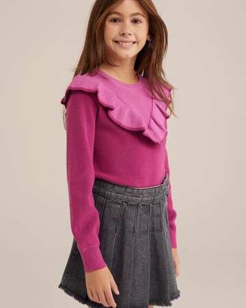 WE Fashion Sweter w kolorze fioletowy