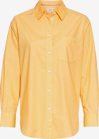 CAMEL ACTIVE Hemdbluse aus Baumwolle in Orange: Vorderseite