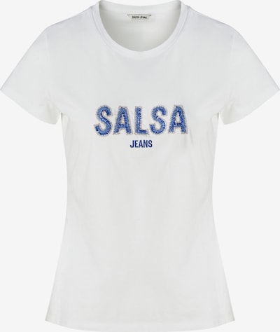 Salsa Jeans T-Shirt in navy / himmelblau / silber / weiß, Produktansicht
