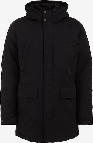 WE FashionZimska parka - crna boja: prednji dio
