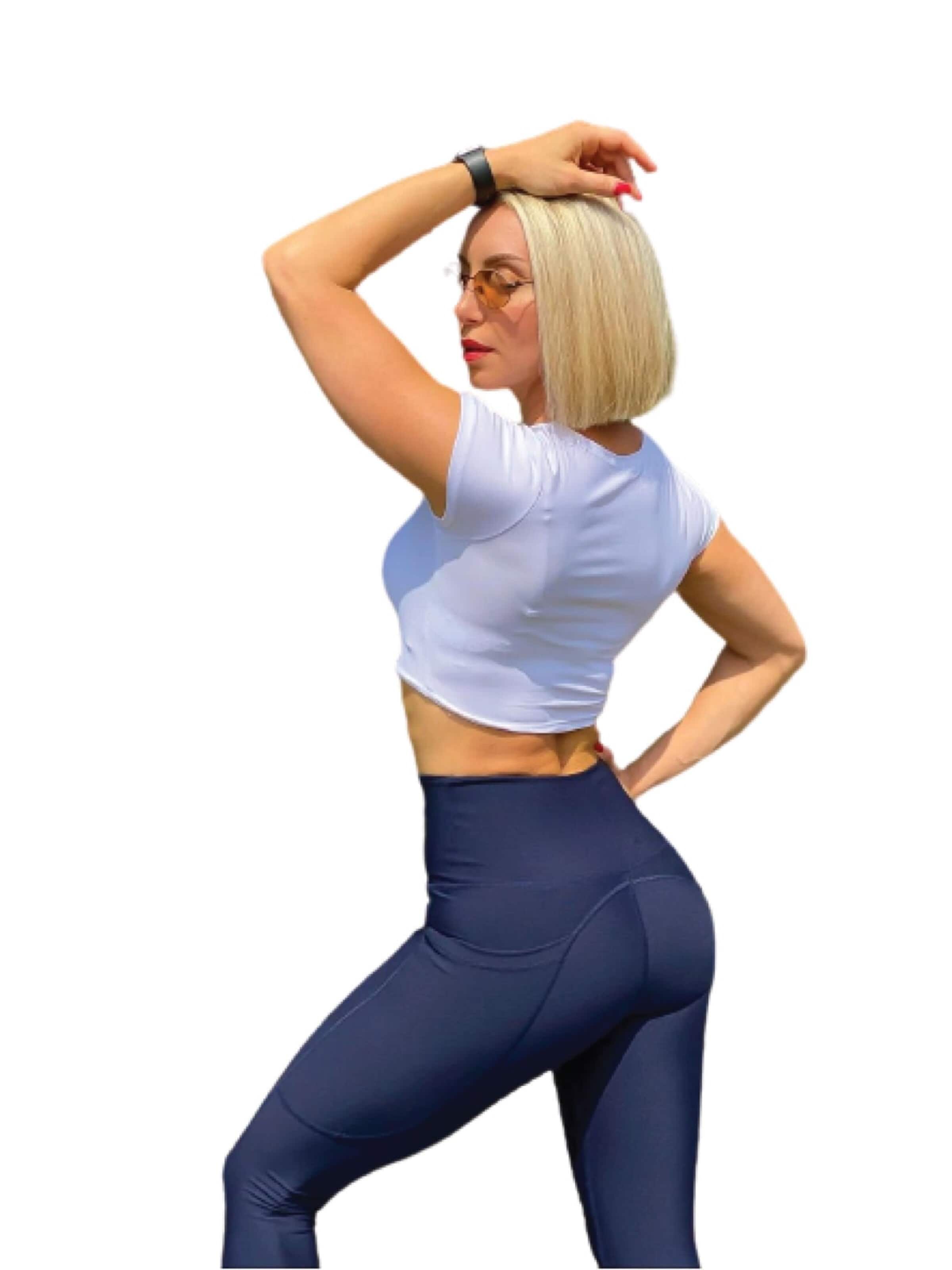 Lismina Slim fit Leggings '988 Pocket Leggings' in Blue: front