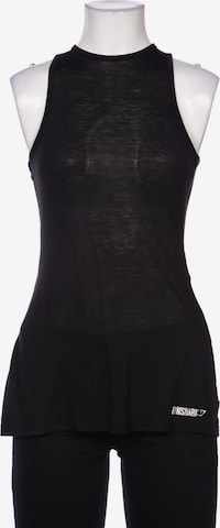 GYMSHARK Top XXXS in Schwarz: predná strana