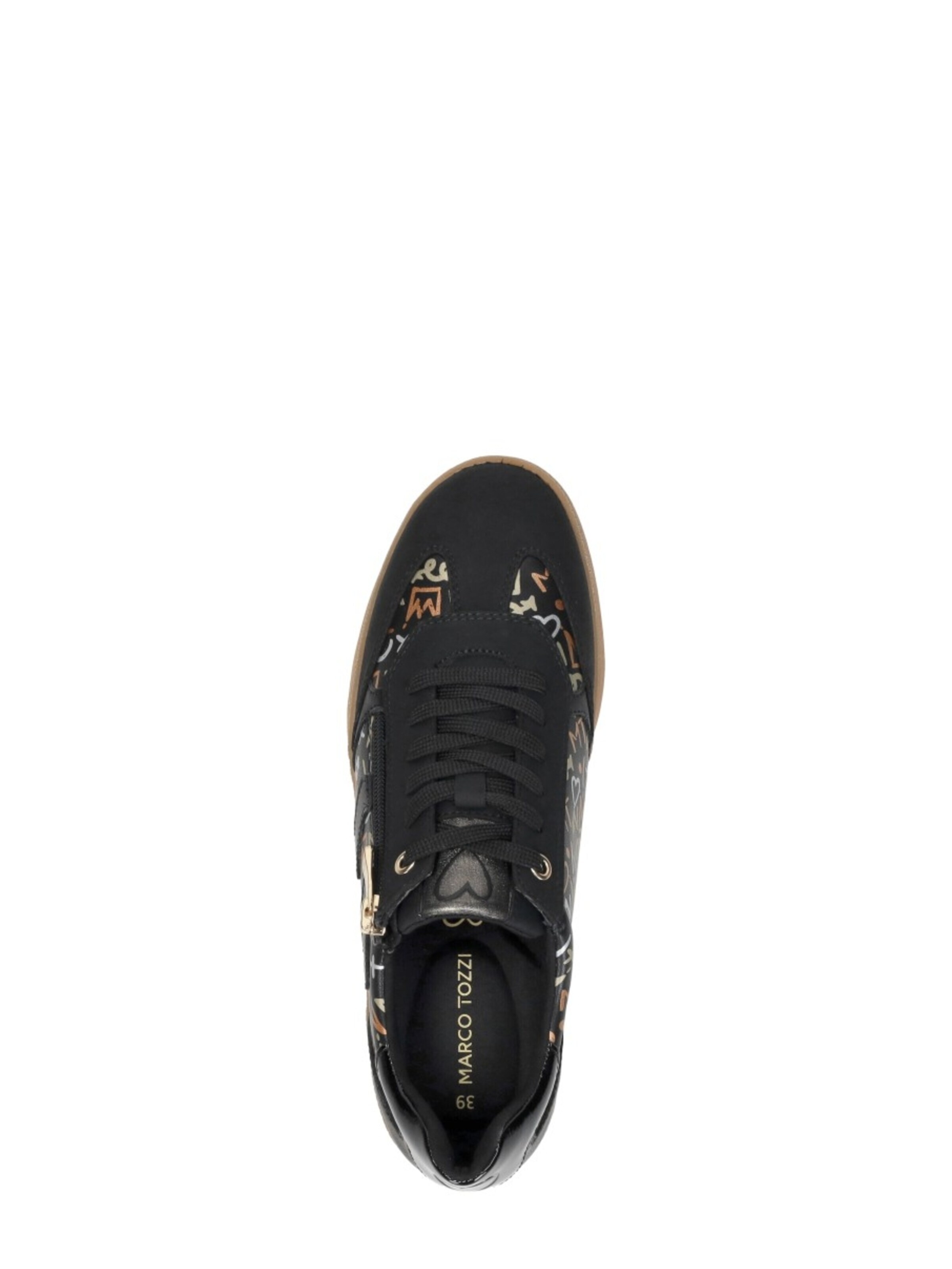 MARCO TOZZI Sneakers laag 'Sneakers Laag' in Zwart