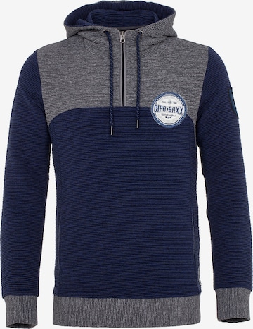 CIPO & BAXX Sweatshirt in Blauw: voorkant