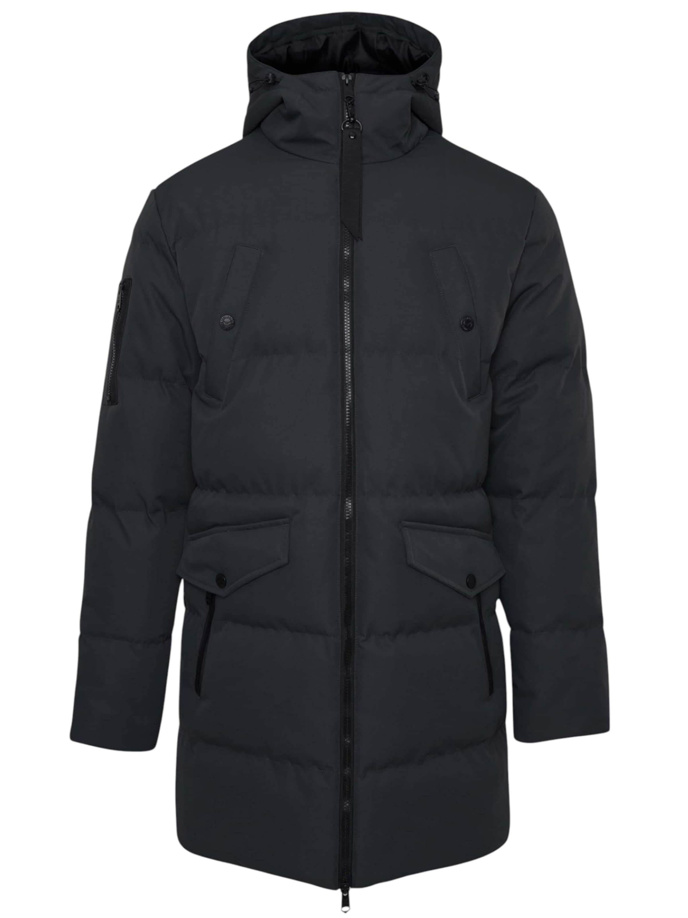 Threadbare Mantel 'Tingley' in Schwarz: Vorderseite