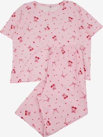 Trendyol Curve Pyjama värissä vaaleanpunainen: etupuoli