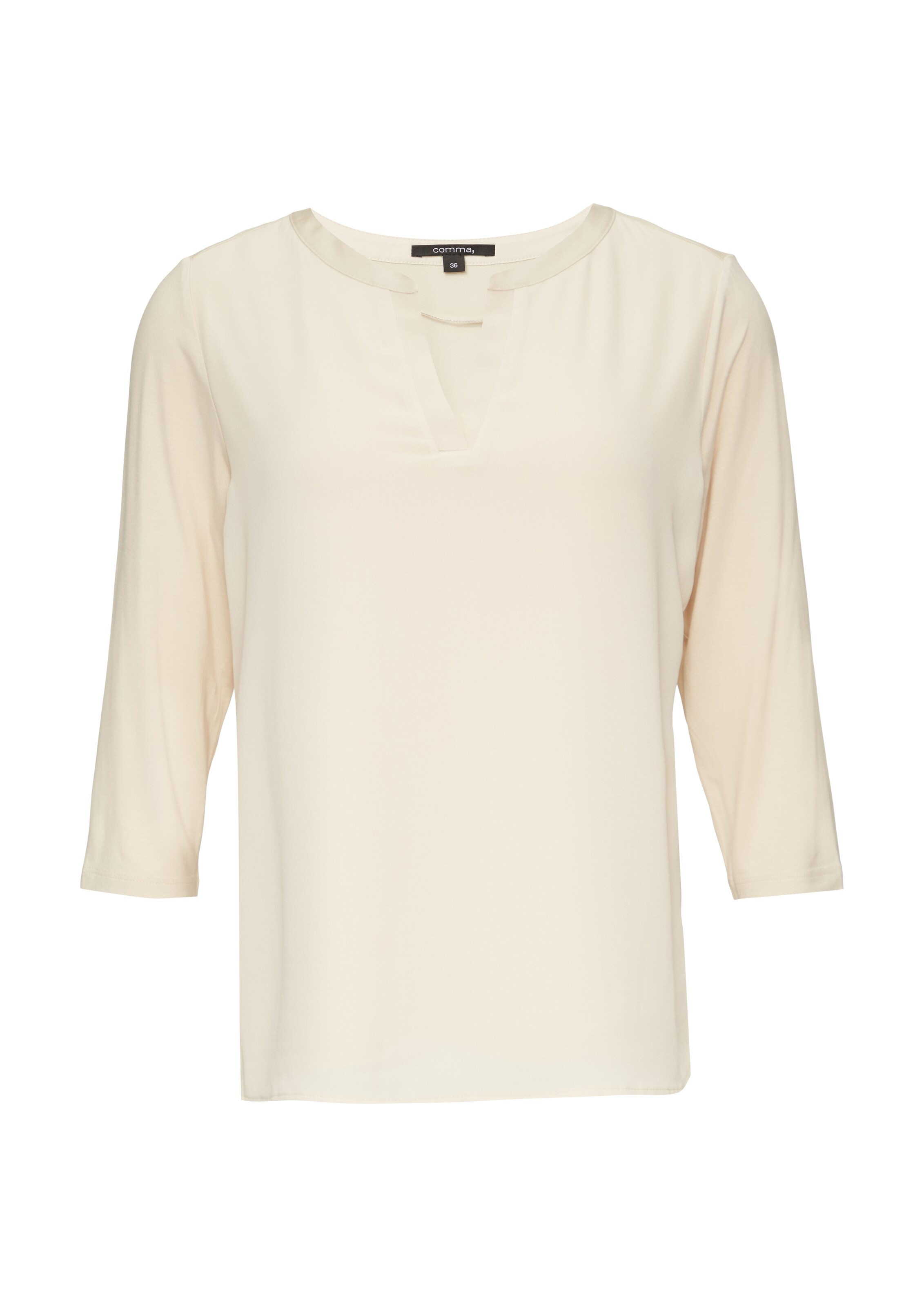 COMMA Shirt in Beige: front