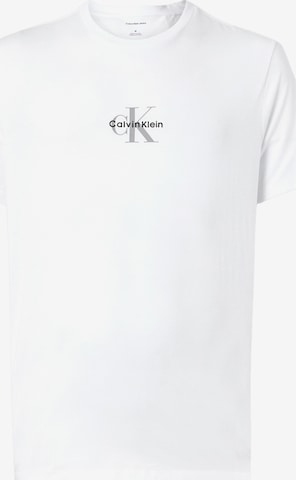 Calvin Klein Jeans Majica | bela barva: sprednja stran