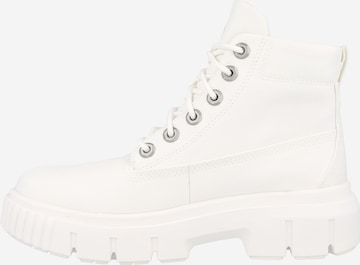 TIMBERLAND Lace-Up Ankle Boots in White