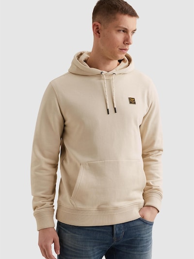 PME Legend Sweatshirt 'Hoodie with kangaroo pocket and badge' in S in Beige, Item view
