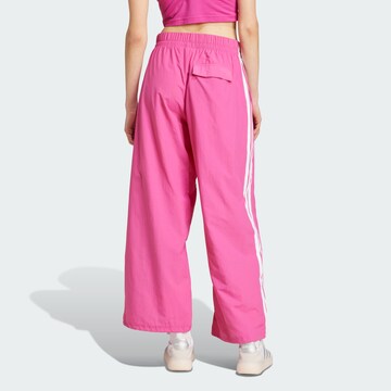 ADIDAS SPORTSWEAR Wide leg Sports trousers 'Essentials' in Pink