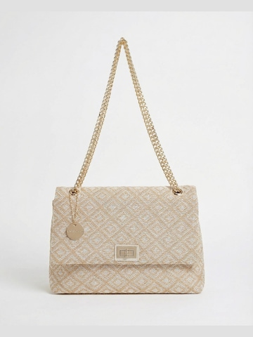 Borsa a spalla 'Borsa a Spalla Donna Amelia Plus - Jacquard Geometrico Poliestere' di Kassandra in beige