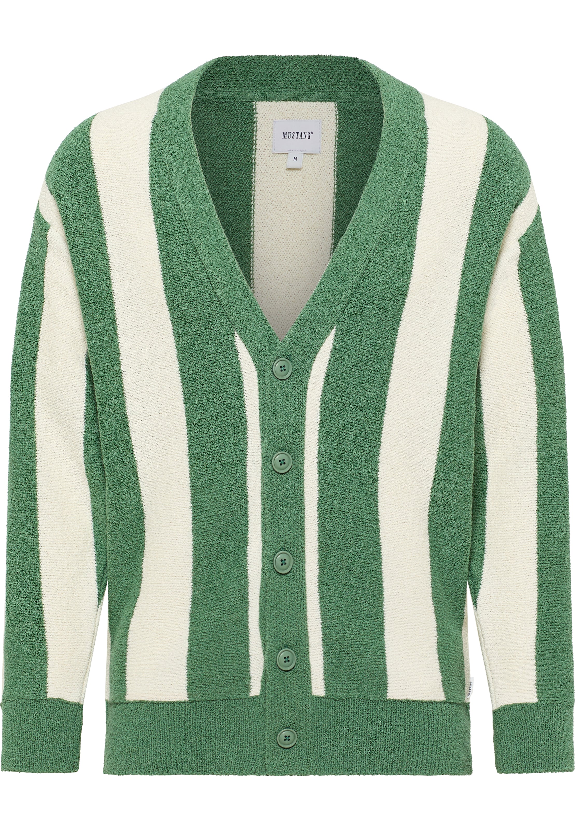MUSTANG Kardigán 'Edgar' - zöld: elől