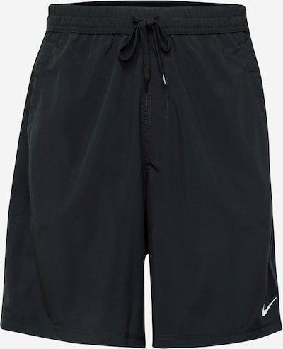 Pantaloni sport 'FORM 9IN' NIKE pe negru / alb, Vizualizare produs