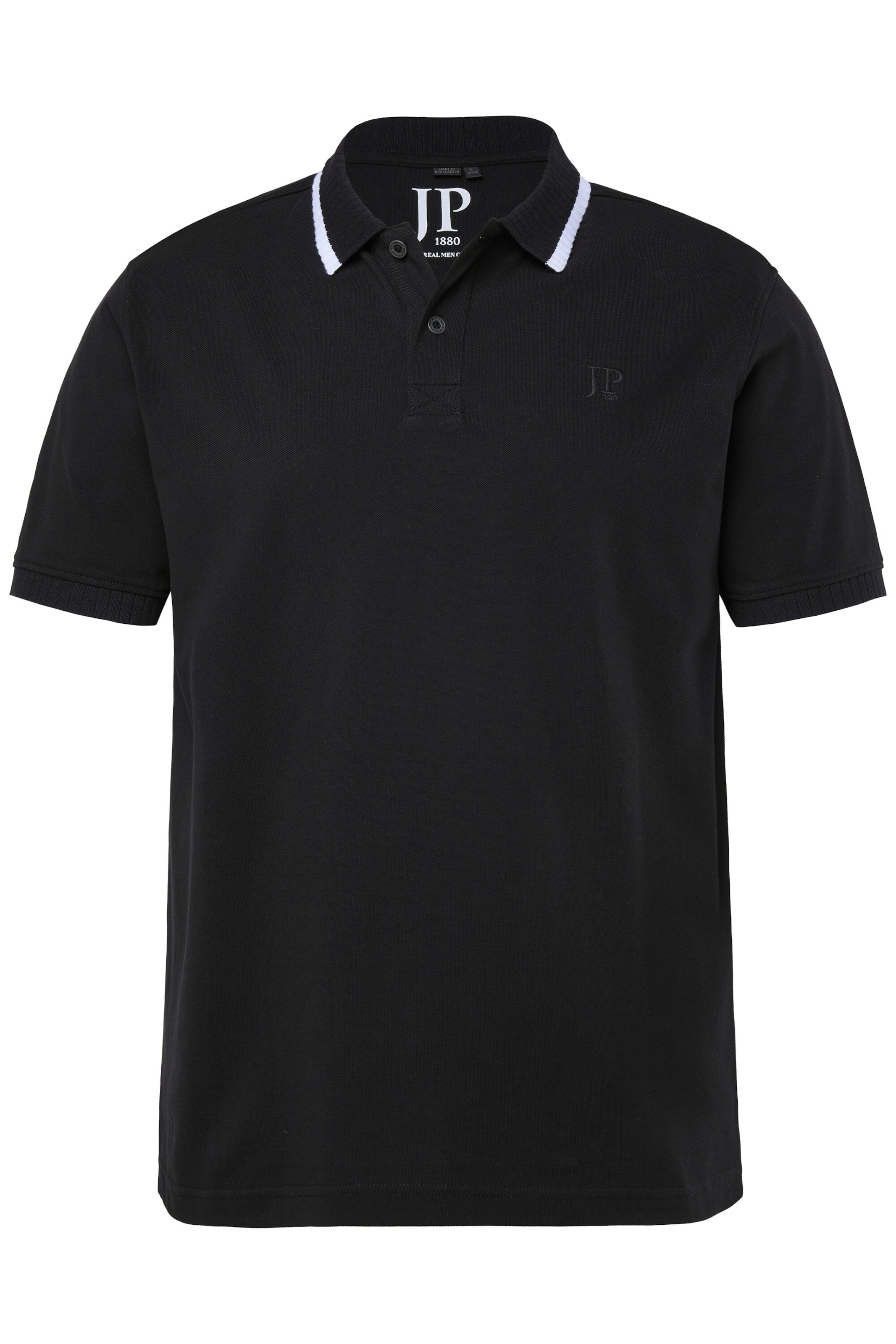 JP1880 Poloshirt in Schwarz: Vorderseite