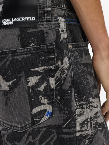 KARL LAGERFELD JEANS Loosefit Jeans in Zwart