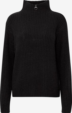Oxmo Sweater 'Saline' in Black: front