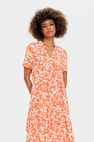 SAINT TROPEZ Jurk 'Eda' in Oranje