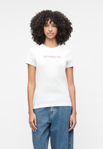 KARL LAGERFELD JEANS Koszulka w kolorze biały: przód