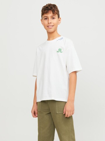 T-Shirt Jack & Jones Junior en blanc : devant