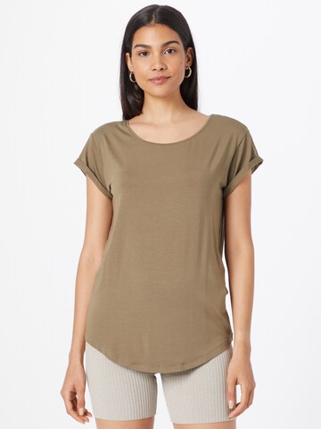 mbym T-shirt 'Nisha' i brun: framsida