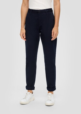 Coupe slim Pantalon chino s.Oliver en bleu : devant