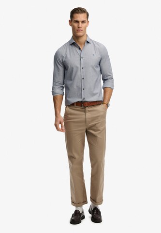 Coupe slim Chemise Superdry & Co en bleu